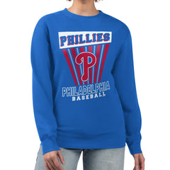 Philadelphia Phillies Starter Women's Poster Print Pullover Sweatshirt Royal