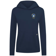 Milwaukee Brewers Levelwear Women's Cooperstown Collection Relay Core Logo Pullover Hoodie Navy