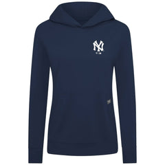 New York Yankees Levelwear Women's Cooperstown Collection Relay Core Logo Pullover Hoodie Navy