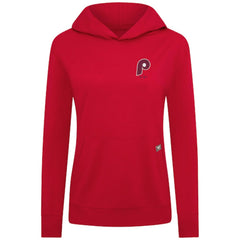 Philadelphia Phillies Levelwear Women's Cooperstown Collection Relay Core Logo Pullover Hoodie Red