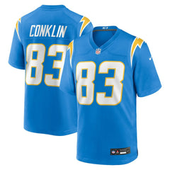 Tyler Conklin Los Angeles Chargers Team Game Jersey - Powder Blue