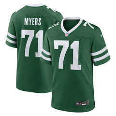 Josh Myers New York Jets Team Game Jersey - Legacy Green