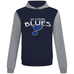 St. Louis Blues Levelwear Ultimate Mission Pullover Hoodie Navy/Gray
