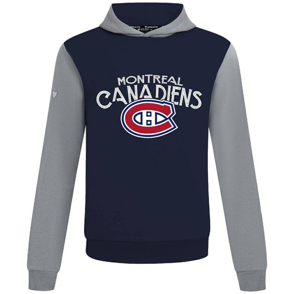 Montreal Canadiens Levelwear Ultimate Mission Pullover Hoodie Navy/Gray