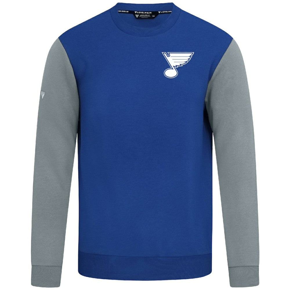 St. Louis Blues Levelwear Ultimate Response Sweatshirt Royal/Gray