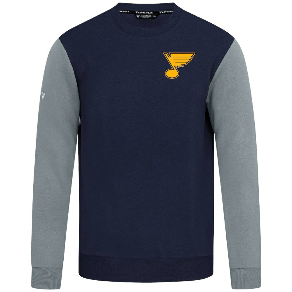 St. Louis Blues Levelwear Ultimate Response Sweatshirt Navy/Gray