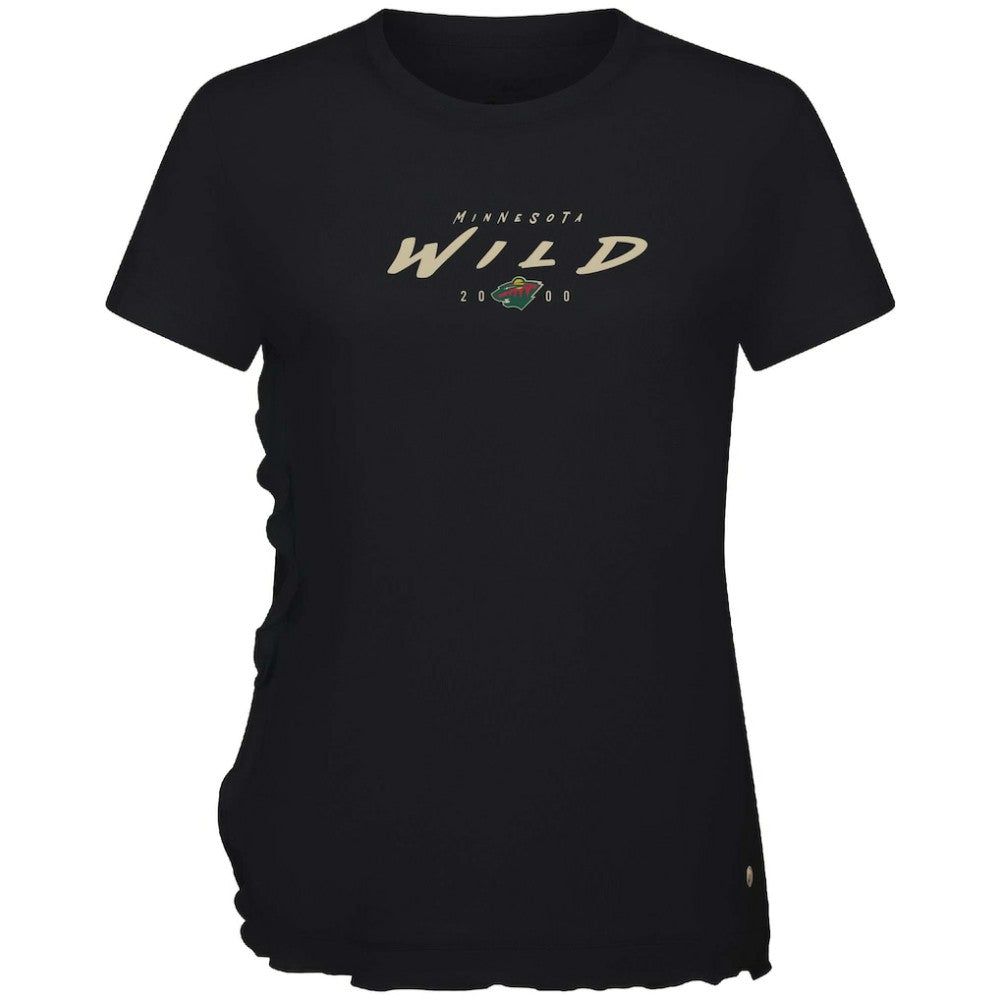 Minnesota Wild Levelwear Women's Airflow Scratched T-Shirt Black