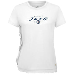 Winnipeg Jets Levelwear Women's Airflow Scratched T-Shirt White