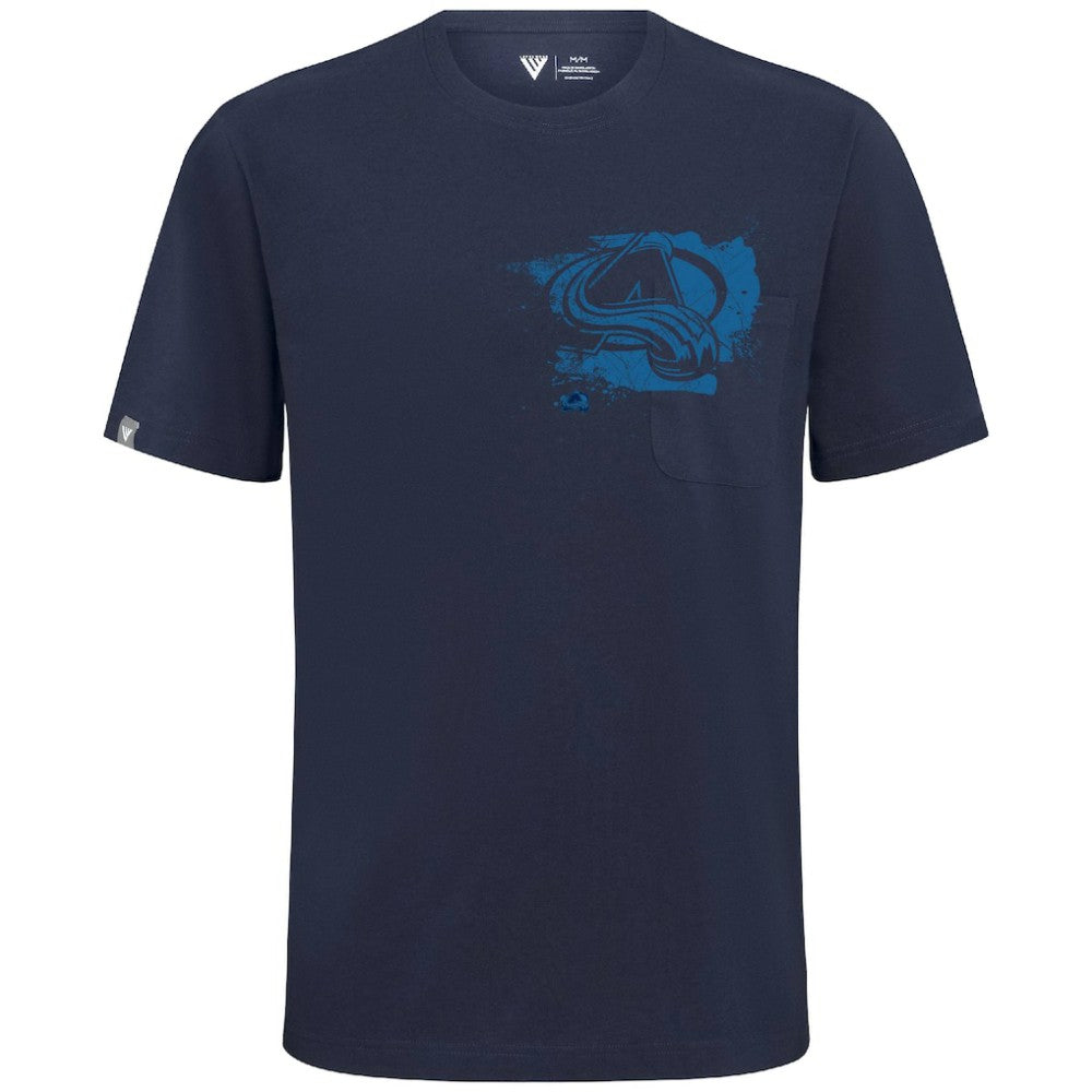 Colorado Avalanche Levelwear Focal Blasted T-Shirt Navy