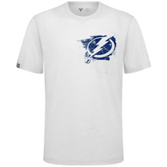 Tampa Bay Lightning Levelwear Focal Blasted T-Shirt White