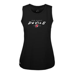 New Jersey Devils Levelwear Women's Macy Scratched Tank Top Black