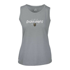 Vegas Golden Knights Levelwear Women's Macy Scratched Tank Top Gray