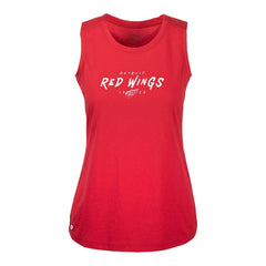 Detroit Red Wings Levelwear Women's Macy Scratched Tank Top Red