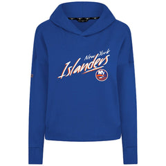 New York Islanders Levelwear Women's Sweet Sizzle Tri-Blend Cropped Pullover Hoodie Royal