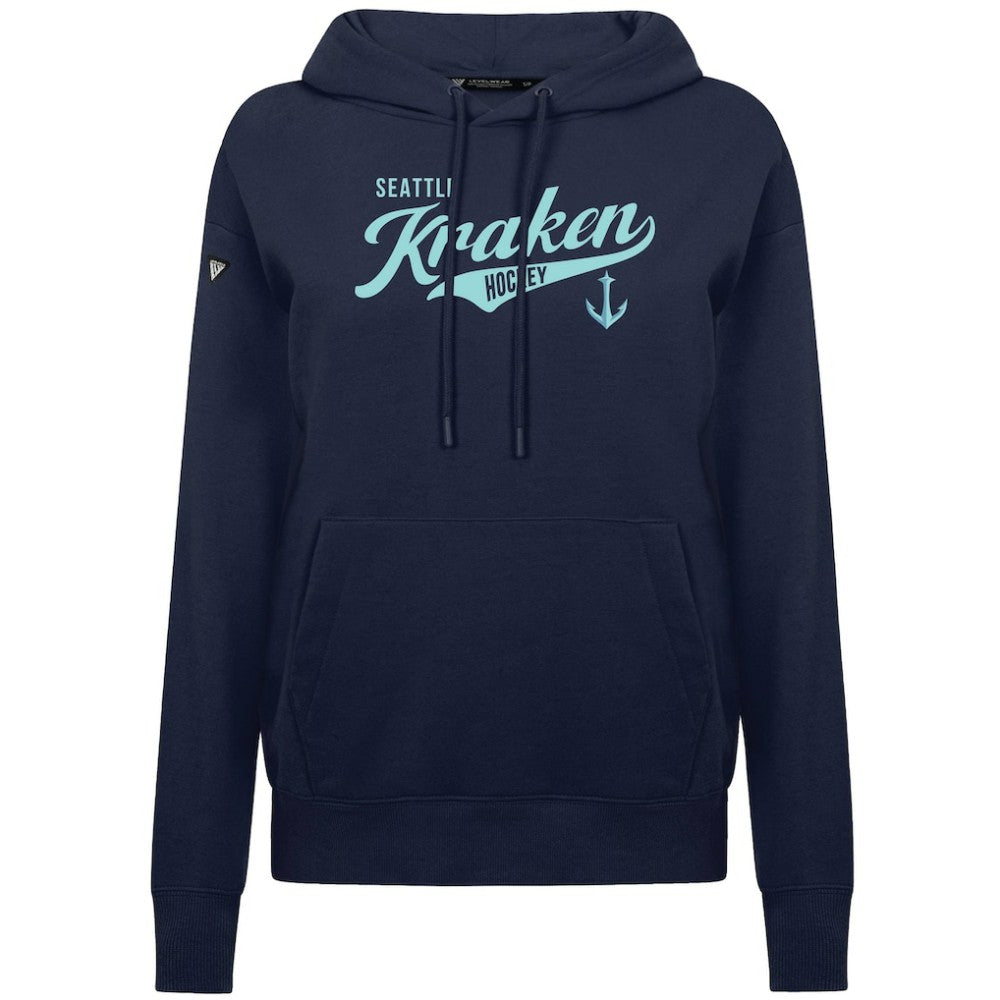 Seattle Kraken Levelwear Women's Adorn Glide Pullover Hoodie Deep Sea Blue