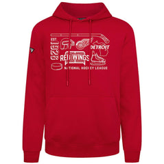 Detroit Red Wings Levelwear Podium Campaign Pullover Hoodie Red