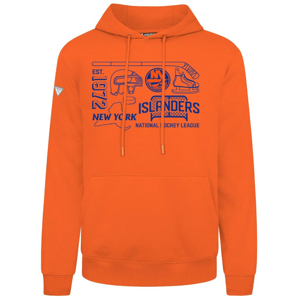 New York Islanders Levelwear Podium Campaign Pullover Hoodie Orange