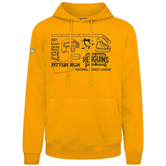Pittsburgh Penguins Levelwear Podium Campaign Pullover Hoodie Gold