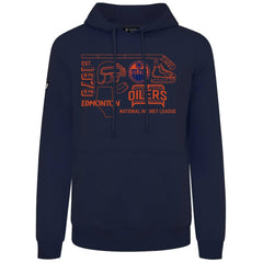 Edmonton Oilers Levelwear Podium Campaign Pullover Hoodie Navy