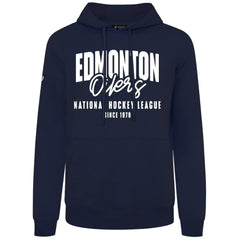 Edmonton Oilers Levelwear Podium Response Pullover Hoodie Navy