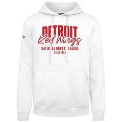 Detroit Red Wings Levelwear Podium Response Pullover Hoodie White