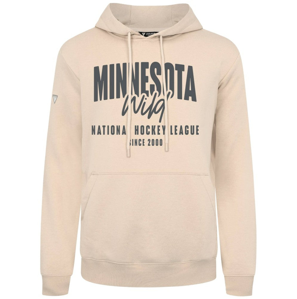 Minnesota Wild Levelwear Podium Response Pullover Hoodie Khaki