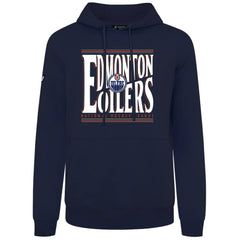 Edmonton Oilers Levelwear Podium Powerhouse Pullover Hoodie Navy