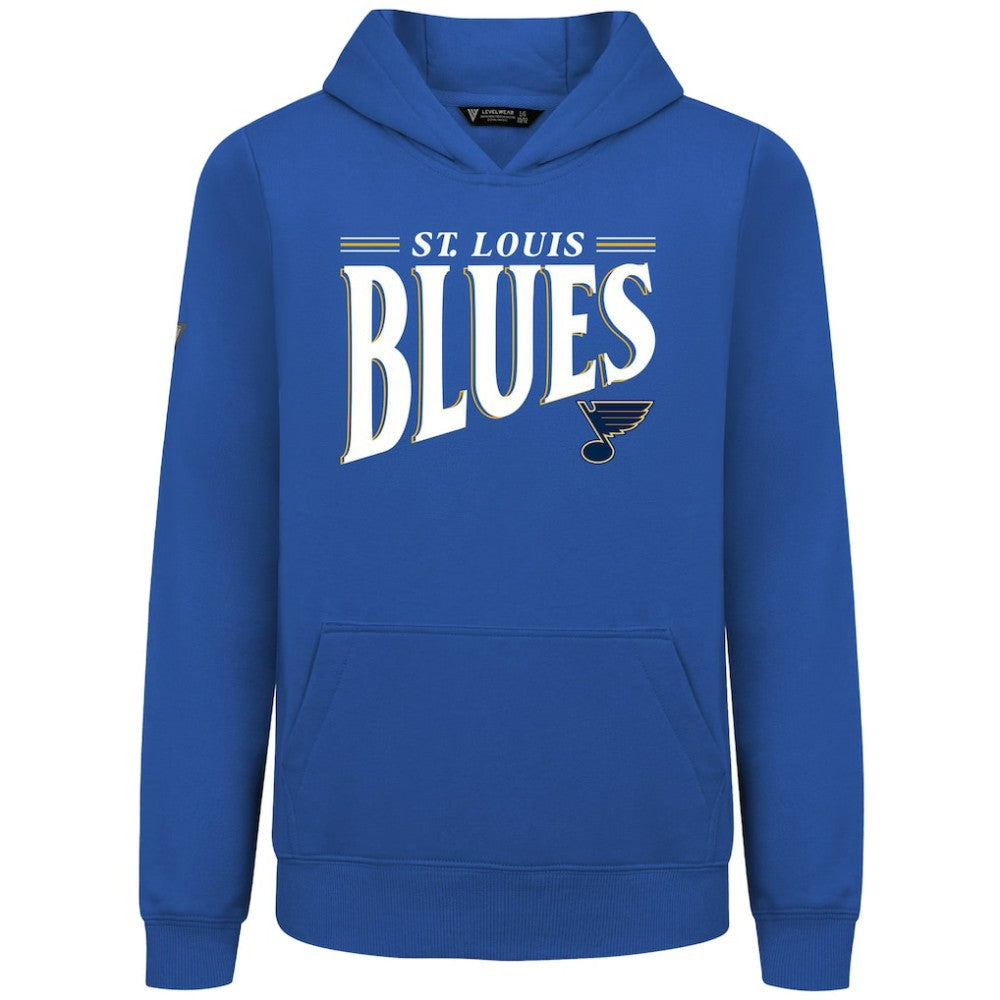 St. Louis Blues Levelwear Youth Jr Podium Tally Pullover Hoodie Royal