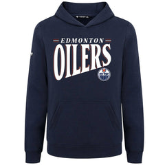 Edmonton Oilers Levelwear Youth Jr Podium Tally Pullover Hoodie Navy