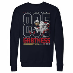 Alexander Ovechkin Washington Capitals 500 Level Outline Pullover Sweatshirt Navy
