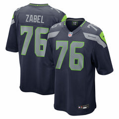 Grey Zabel Seattle Seahawks 2025 NFL Draft First Round Pick Game Jersey - College Navy