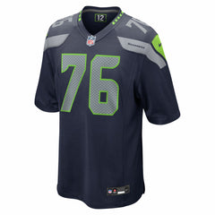 Grey Zabel Seattle Seahawks 2025 NFL Draft First Round Pick Game Jersey - College Navy