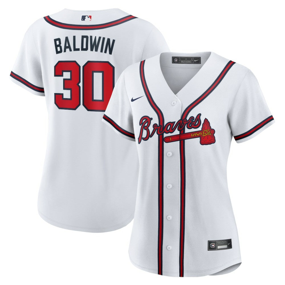 Drake Baldwin Atlanta Braves Women's Home Replica Jersey - White