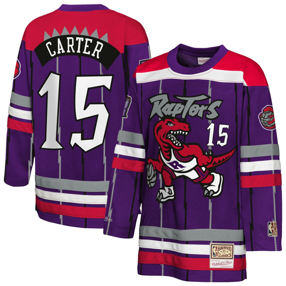 Vince Carter Toronto Raptors Youth Maxxed Out 2.0 Fashion Hockey Jersey - Purple