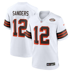 Shedeur Sanders Cleveland Browns 2025 NFL Draft 2nd Alternate Game Jersey - White