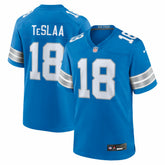 Isaac TeSlaa Detroit Lions Game Player Jersey - Blue