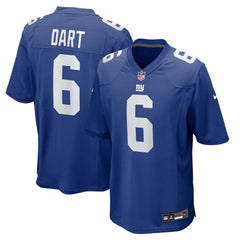 Jaxson Dart New York Giants 2025 NFL Draft First Round Pick Game Jersey - Royal