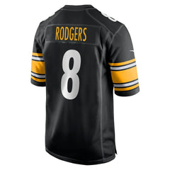 Aaron Rodgers Pittsburgh Steelers Game Jersey - Black