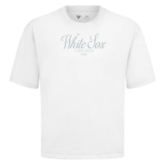 Chicago White Sox Levelwear Ethereal Oversized Luxe Signature Knit T-Shirt White