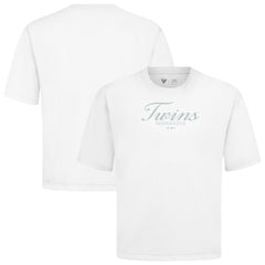 Minnesota Twins Levelwear Ethereal Oversized Luxe Signature Knit T-Shirt White