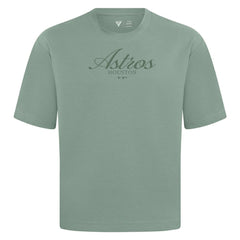 Houston Astros Levelwear Ethereal Oversized Luxe Signature Knit T-Shirt Green