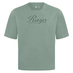Tampa Bay Rays Levelwear Ethereal Oversized Luxe Signature Knit T-Shirt Green