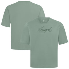 Los Angeles Angels Levelwear Ethereal Oversized Luxe Signature Knit T-Shirt Green