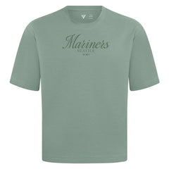 Seattle Mariners Levelwear Ethereal Oversized Luxe Signature Knit T-Shirt Green