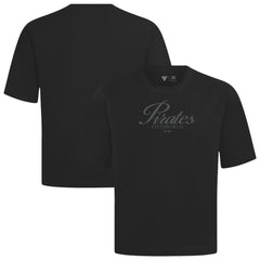Pittsburgh Pirates Levelwear Ethereal Oversized Luxe Signature Knit T-Shirt Black