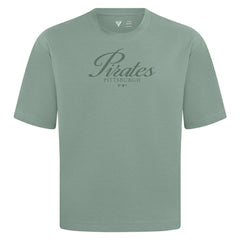 Pittsburgh Pirates Levelwear Ethereal Oversized Luxe Signature Knit T-Shirt Green