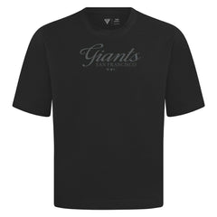 San Francisco Giants Levelwear Ethereal Oversized Luxe Signature Knit T-Shirt Black