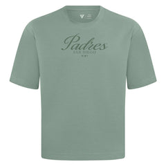 San Diego Padres Levelwear Ethereal Oversized Luxe Signature Knit T-Shirt Green