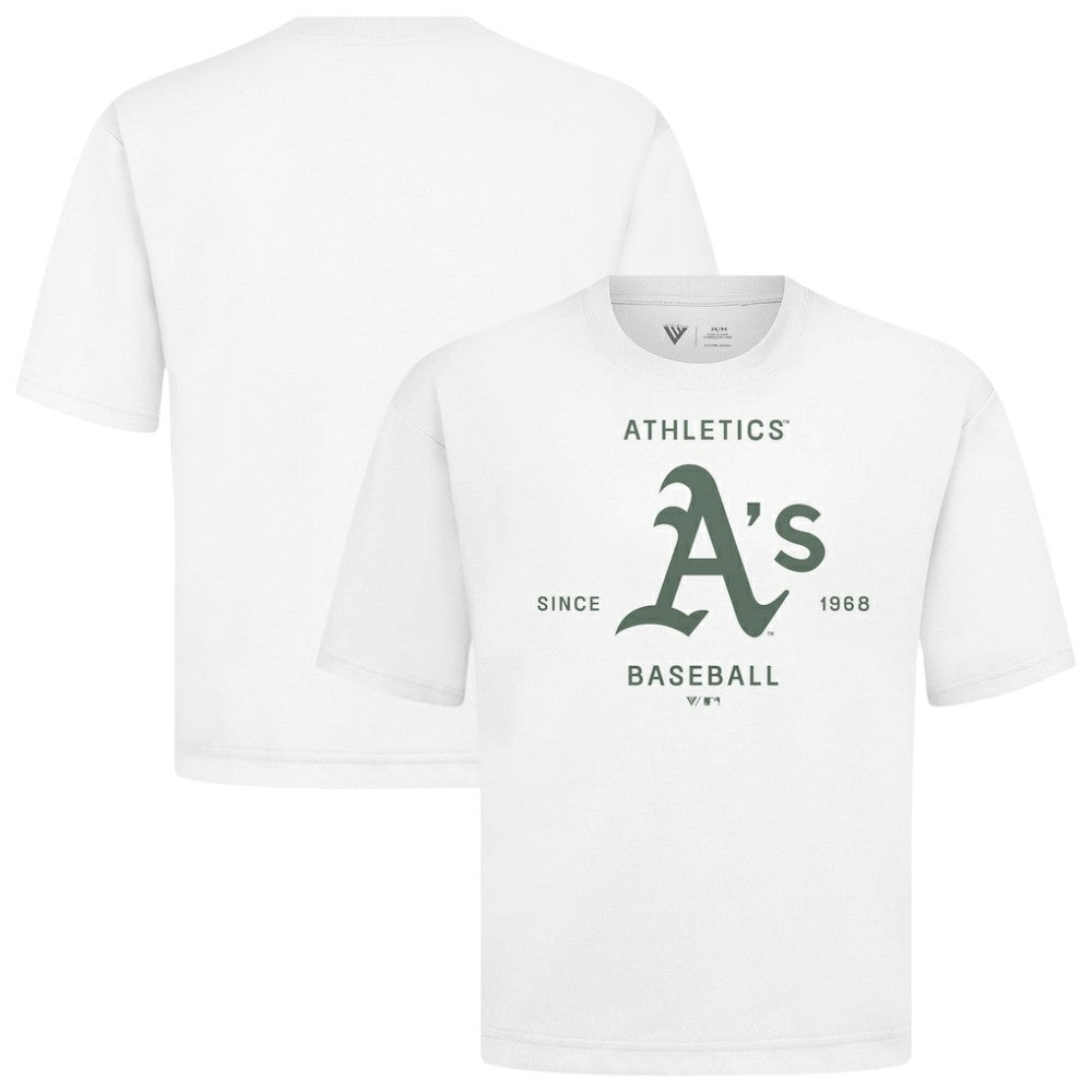 Athletics Levelwear Crossway Oversized Luxe Signature Knit T-Shirt White
