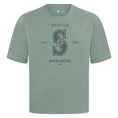 Seattle Mariners Levelwear Crossway Oversized Luxe Signature Knit T-Shirt Green